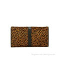 Exquisite Handicraft Ladies Leather Wallets With Leopard Pr
